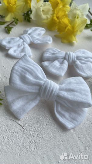 Бантики хлопковые