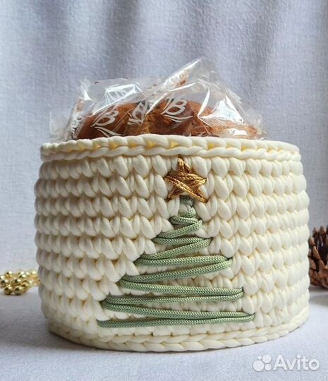 Плетение корзин новогодний дизайн