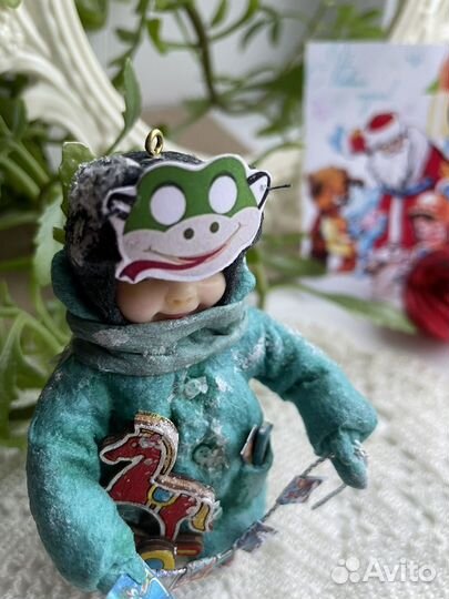 Ватные елочные игрушки СССР
