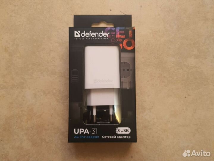 Сетевой адаптер usb 3 порта с быстрой зарядкой