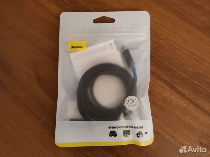 Кабель Usb type c baseus 2м