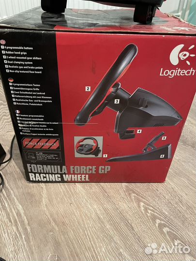 Игровой руль logitech driving force gt