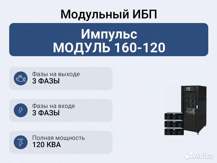 Модульный ибп Импульс модуль 160-120