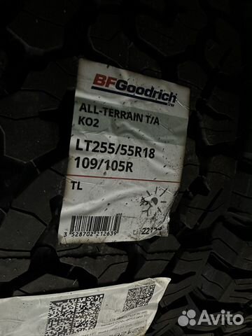 Bfgoodrich All Terrain КО2 255/55 R18 109R