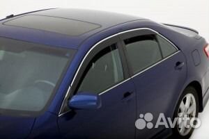 Молдинг стекла водительской двери внешний хром Кам