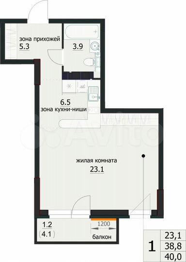 3-к. квартира, 58,9 м², 9/12 эт.