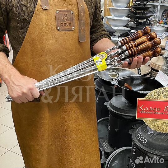 Шампуры с деревянной ручкой