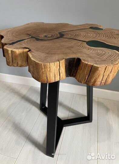 Стол из Эпоксидки и слэба от производителя