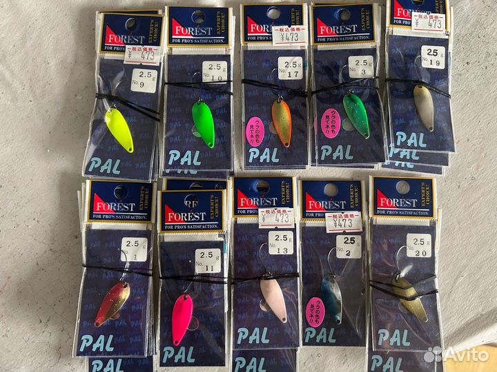 Набор 3 шт.Японские форелевые блесна forest PAL