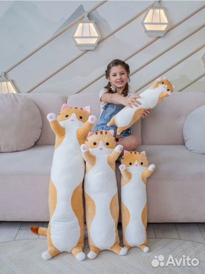 Мягкая игрушка подушка кот