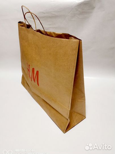 Бумажный пакет h&m большой