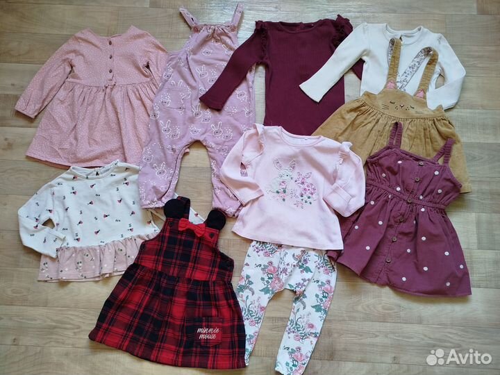 Платье Next лонгслив футболка лосины 80-86