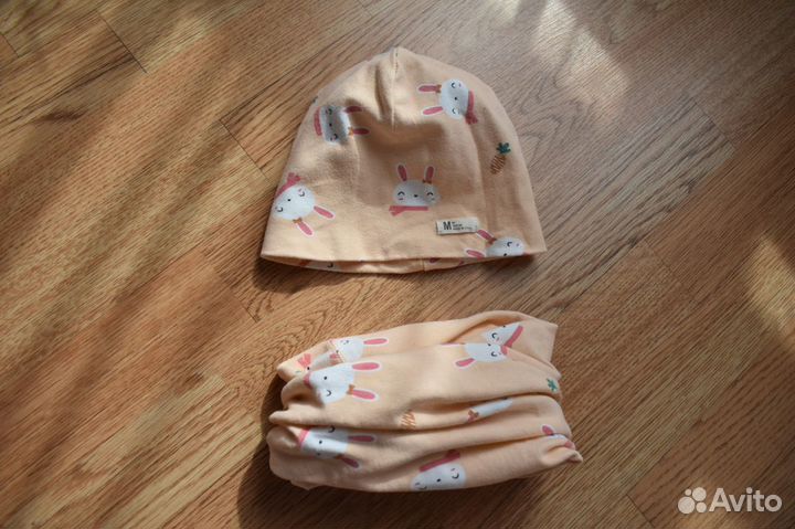 Шапка + снуд (до 2,5 г). Новое