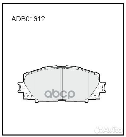 Колодки тормозные дисковые передние Allied Nipp