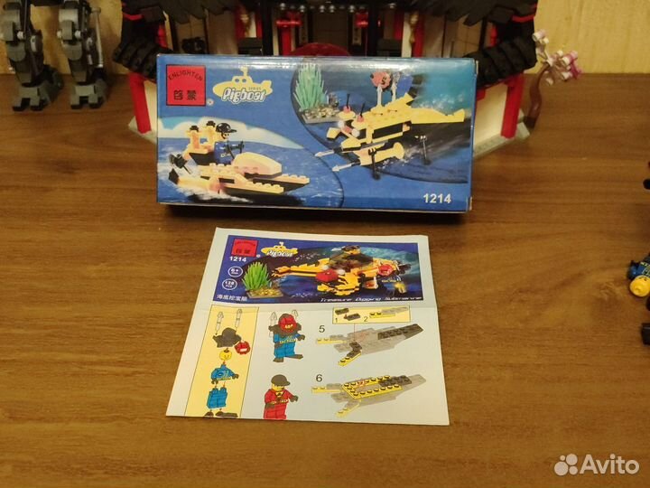 Лего аналог набор enlighten PIG boat 1214