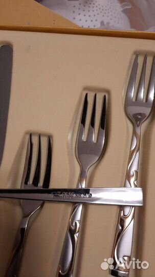 Набор для десерта,покрыт золотом 18кр.Оригинал