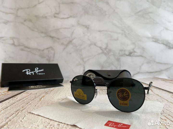 Очки круглые Ray ban стекло