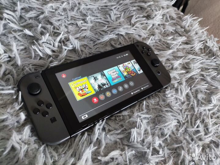 Nintendo Switch прошитая, замечательная + игры