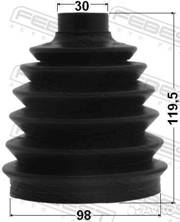 Пыльник шруса внешнего (комплект) PVC 1617P164S