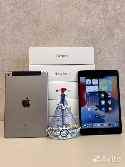iPad mini 4 128gb Wi-Fi + Cellular (A1550)