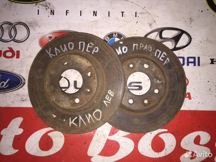 Диск тормозной передний Renault Clio 3 D4F784 2008