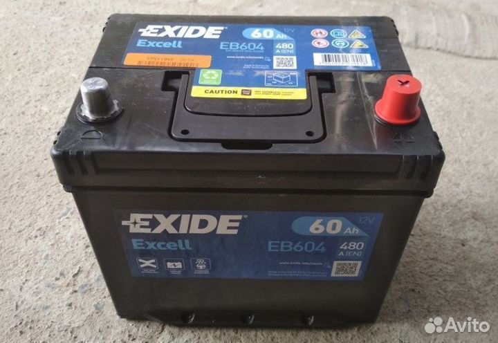 Аккумулятор 60 ач Exide Б/у с гарантией