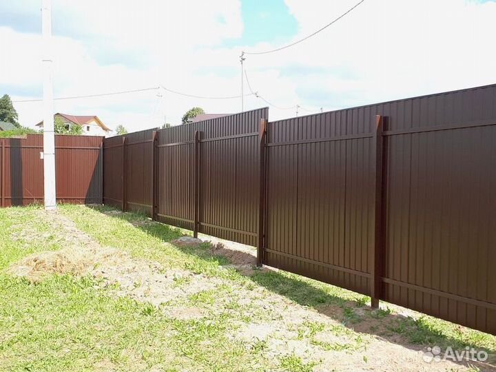 Заборы из профнастила