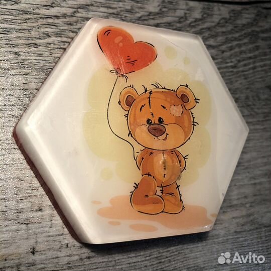 Мыло с любой картинкой или вашим логотипом