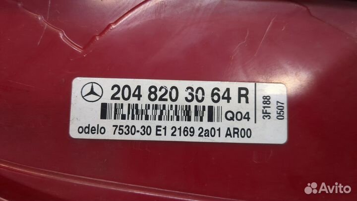 Фонарь (задний) Mercedes C W204, 2008