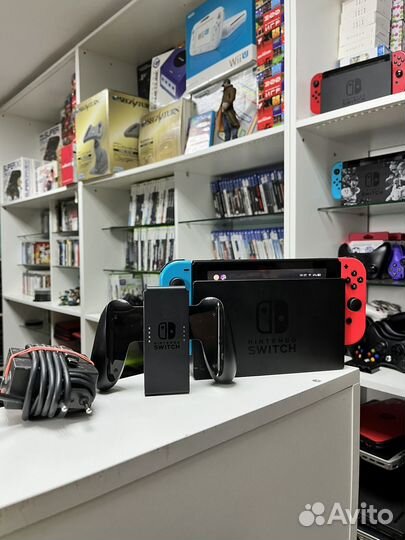 Nintendo switch + 128gb + игры