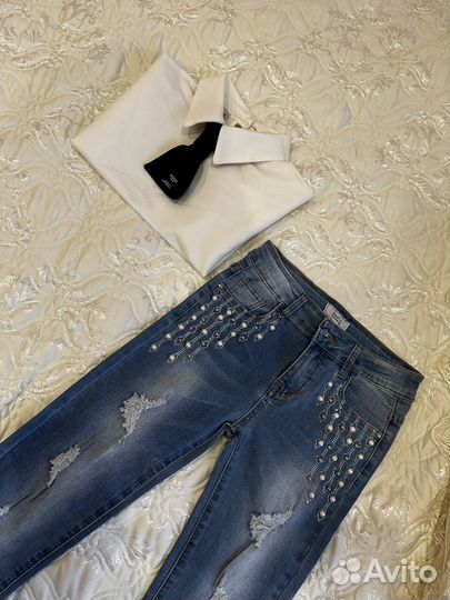 Блузка белая для девочек