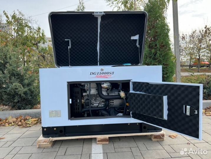 Генератор дизельный 13 kW g-power DG15000SE3 трехф