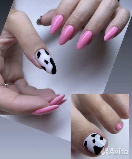 Наращивание,гельлак,педикюр