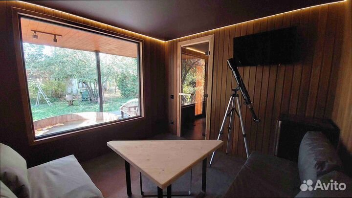 Готовая баня с террасой со сборкой