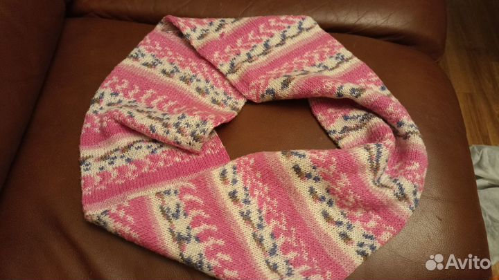 Детский снуд двойной. Зима