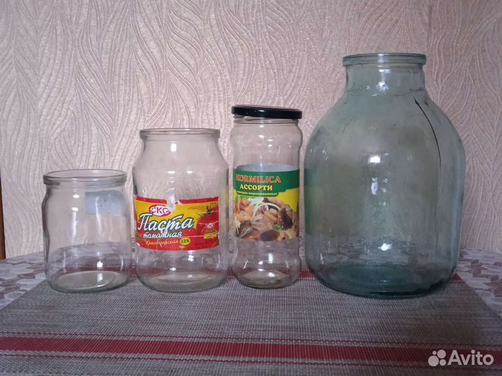 Стеклянные банки 0.5 л, 1л, 0,7 л, 3л