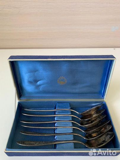 Чайные ложки серебро 875пробы 164.4гр