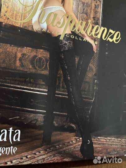 Чулки новые премиум класса trasparenze 1/2