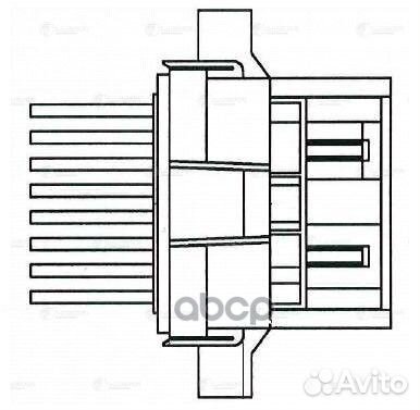Резистор э/вент. отоп. для а/м Chevrolet Cruze