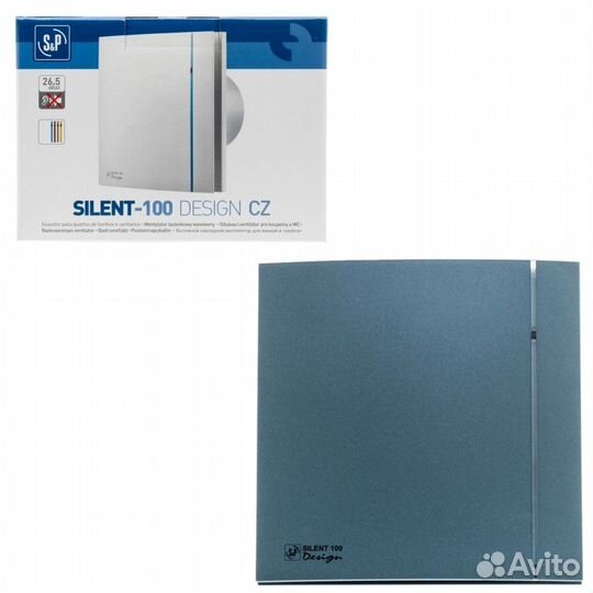 Вентилятор вытяжной Soler Palau silent-100 CZ grey