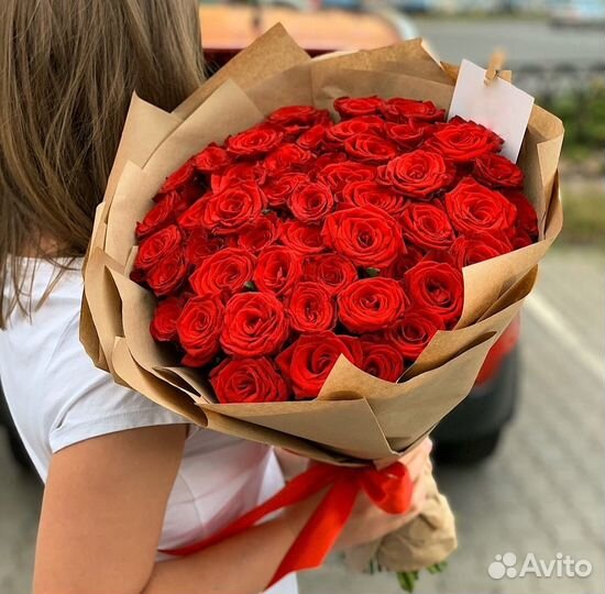 Красные Розы. Большие Букеты из Роз