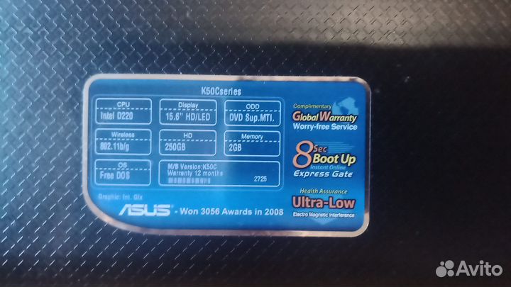 Ноутбук K50C