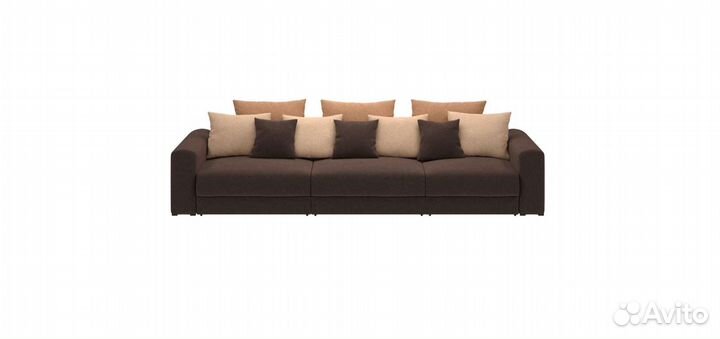 Диван Медисон Темно-коричневый 325х122х67