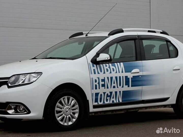 Рейлинги на крышу установка Renault Logan II Resty