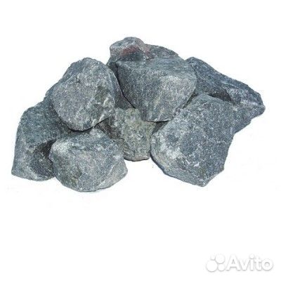 Камень габбро-диабаз колотый (коробка 20кг)