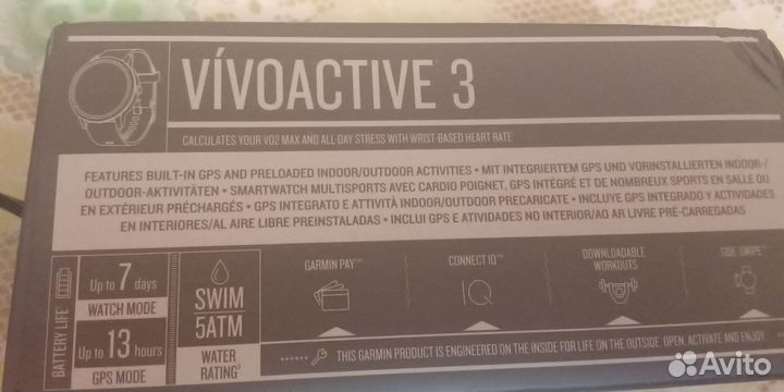 Часы garmin vivoactive 3