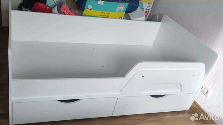 Детская кровать от 3 лет белая новая