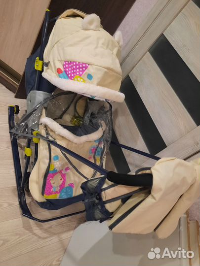 Санки коляска nika