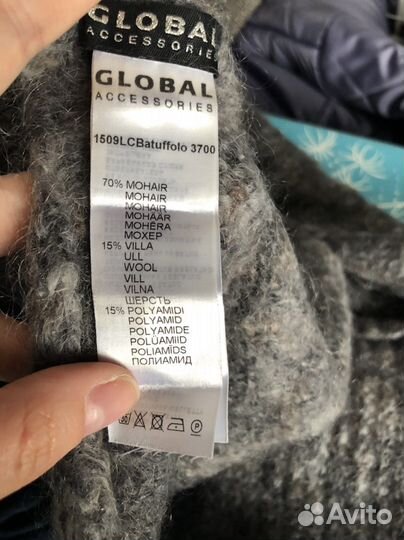 Снуд шерсть мохер Global accessories