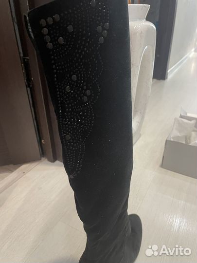 Сапоги зимние ботфорты